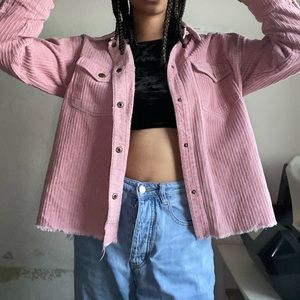 Pink Button up jacket